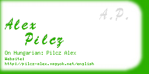 alex pilcz business card